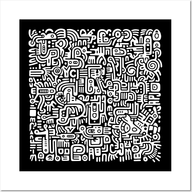 Pop Art Abstract (Haring Inspired) Wall Art by n23tees